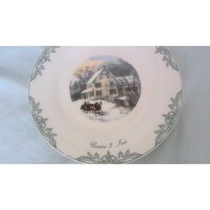 Currier & Ives Collection Museum of New York Bread & Butter Plates